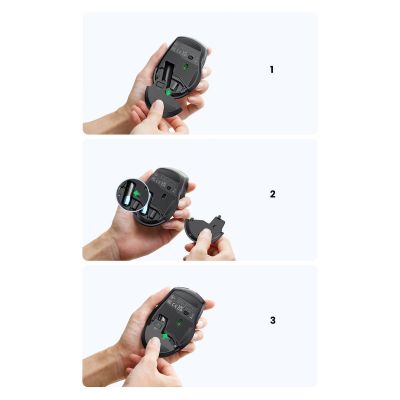 17. Ugreen MU006 Wireless USB 2.4GHz 4000 DPI Optical Mouse - Black