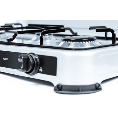 3. PROMIS KG400S GAS STOVE, 4-BURNER, SILVER
