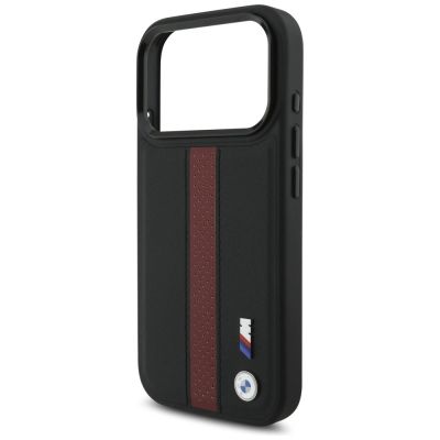 6. BMW M Perforated Stripe Logo MagSafe Case for iPhone 17 Pro - Red