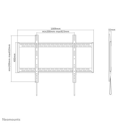7. Wall mount for NEWSTAR LFD-W1000 monitor (wall-mounted; 60" - 100"; max. 125 kg)