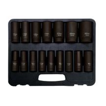ADLER LONG IMPACT SOCKETS 16 pcs 1/2" 10-32mm
