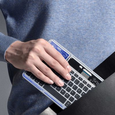 11. Dux Ducis Keyboard (CK Series) Wireless for Laptop / Tablet / Phone - Transparent