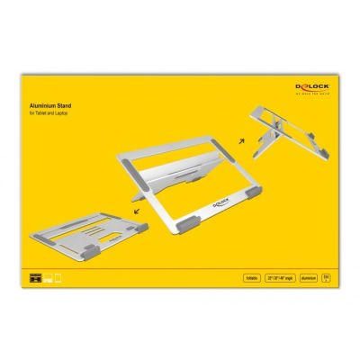 5. DeLOCK Tablet and laptop stand with holder, perfect for travel