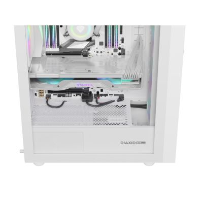 24. GENESIS DIAXID 605 ARGB MIDI TOWER CASE WITH WINDOW, USB-C, WHITE