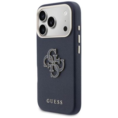 2. Guess FW Resin Logo Case for iPhone 17 Pro - Blue