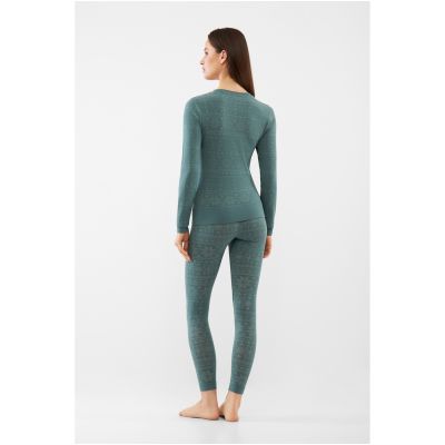 3. Women's thermal underwear Viking Base Layer Sigrid Set – green, size: M
