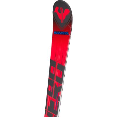 3. ROSSIGNOL HERO Athlete GS PRO (R21) skis + LOOK NX7 GW B73 bindings Black Hot Red