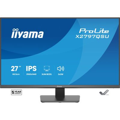 3. iiyama ProLite X2797QSU-B1 computer monitor 68.6 cm (27") 2560 x 1440 px Quad HD LED Black