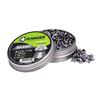4.5 mm RANGER Diabolo Professional Sharp Tip Shots 500 pcs 0.54 g