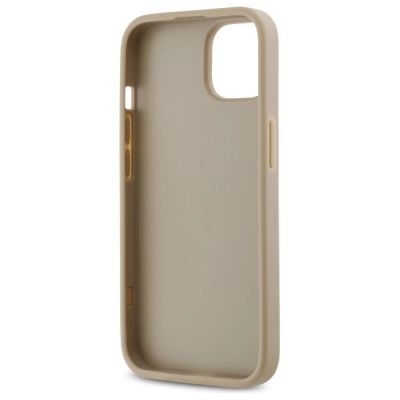 7. DKNY Quilted Stack Logo iPhone 14 Case - Beige