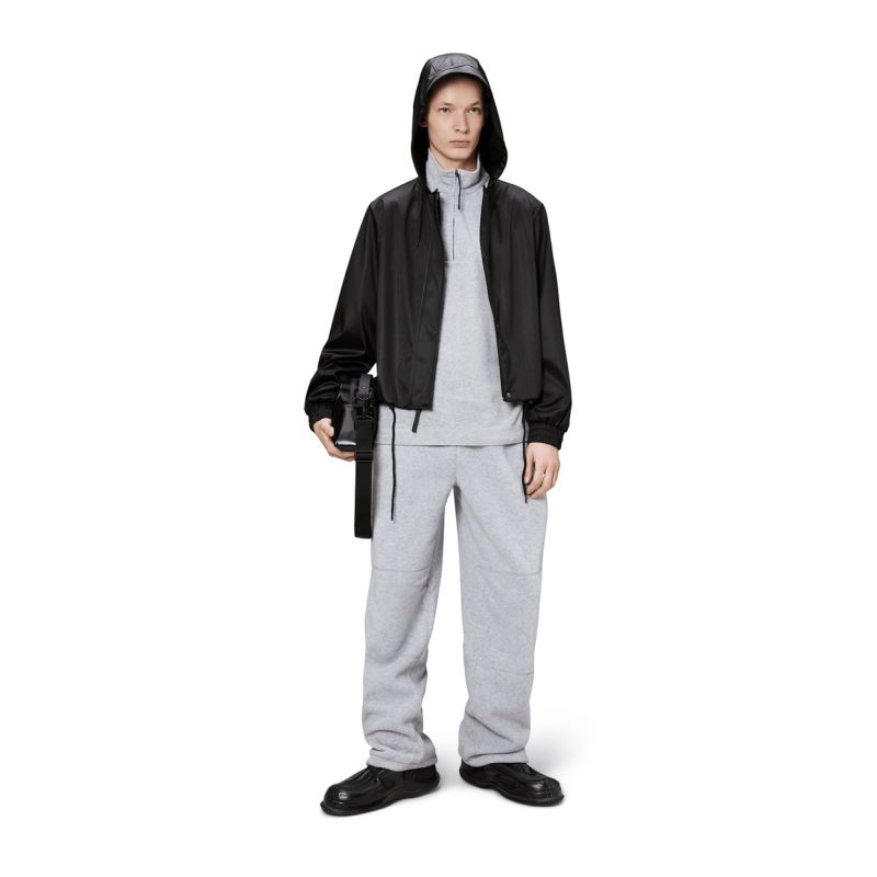 3. Rains Women's Rain Jacket STRING W JACKET W3 18040 84 BLACK GRAIN