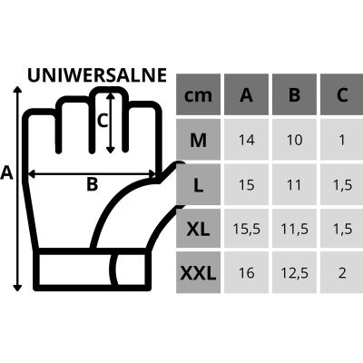 7. UNIVERSAL FITNESS TRAINING GLOVES RL ENERO FIT