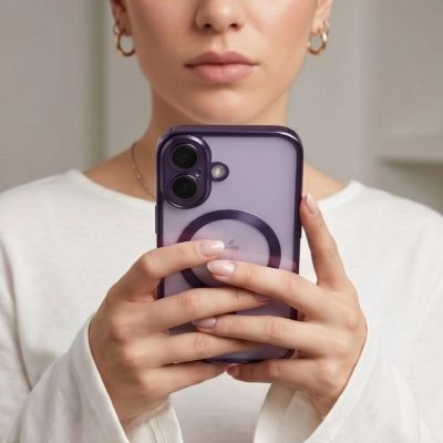 8. Tech-Protect MagFlex Case for iPhone 17 - Transparent Purple