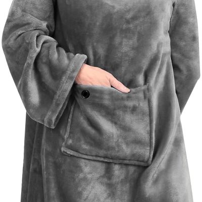 4. Mad Monkey 2000051 Electric Blanket Electric Heated Blanket Gray Fleece