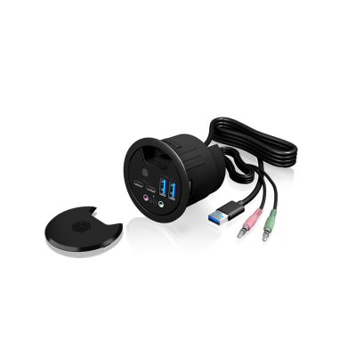 2. ICY BOX IB-HUB1403B electric socket Anthracite