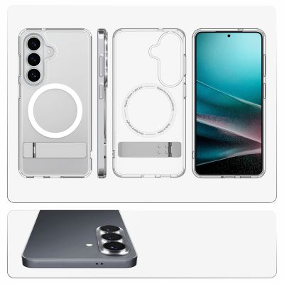 12. Spigen Ultra Hybrid S Mag MagSafe Case for Samsung Galaxy S26+ - Clear and White