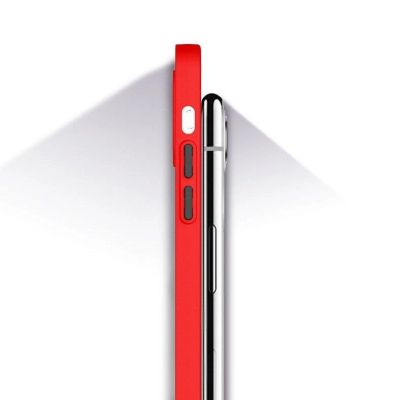 7. Milky Case silicone flexible translucent case for Samsung Galaxy A22 4G red