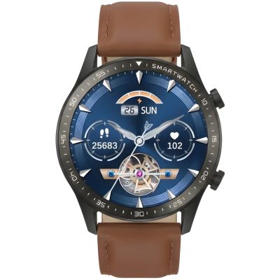 3. Smartwatch Gravity Silver 2 Straps GT10-8