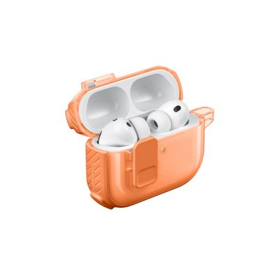 7. AmazingThing Titan Pro Mag Case Clear for AirPods Pro 3 - Orange