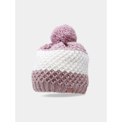 3. Girls' winter hat with wool 4F Junior