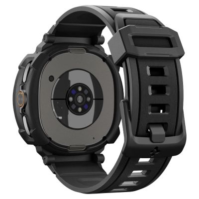 3. Spigen Rugged Armor Pro Strap for Samsung Galaxy Watch 8 Classic 46mm - Matte Black