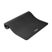 Gymnastics mat for yoga, pilates, fitness, 190x100cm, 1.5cm thick, NBR material, black, REBEL ACTIVE