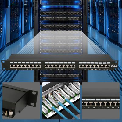 16. Patch panel Extralink EX.9830 (1U; cat. 5e; 24xRJ-45)