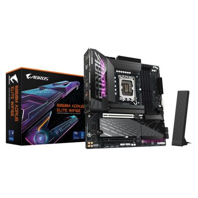 7. GIGABYTE B860M AORUS ELITE WIFI6E Motherboard Intel B860 LGA 1851 (Socket V1) Micro ATX (B860M A ELITE WIFI6E)
