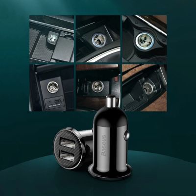 15. Baseus Grain Pro car charger 2x USB 4.8 A white (CCALLP-02)