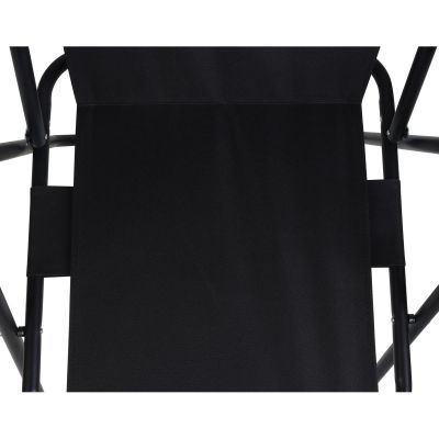 14. CAMPING CHAIR WITH ARMRESTS 52x44x75CM FOLDING BLACK