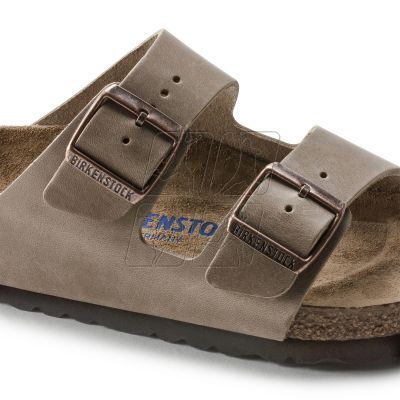 2. Birkenstock Arizona Soft Footbed Oiled Leather Tabacco Brown Narrow Women's/Men's Slides (0552813)