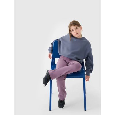 3. Girls' sweatshirt without a hood, 4F 4FJRSS24TSWSF1331-32S