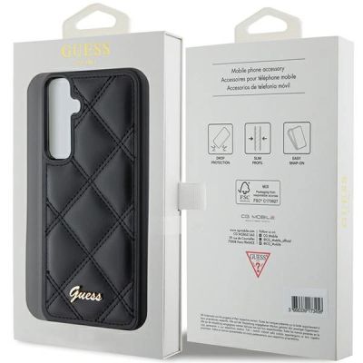 8. Guess GUHCS23FEPSQSQSK S23 FE S711 black/black hardcase Quilted Metal Logo