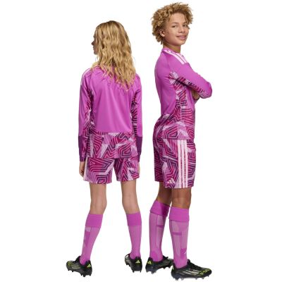 7. adidas Tiro 26 Competition pink kids' goalkeeper shorts KC5470