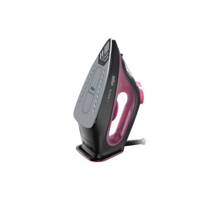 2. BRAUN SI1070PU steam iron black and pink