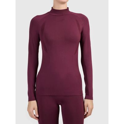 9. Seamless thermal ski underwear with quick-drying finish – women’s long-sleeve top 4F 4FWAW26USEAF324-60S