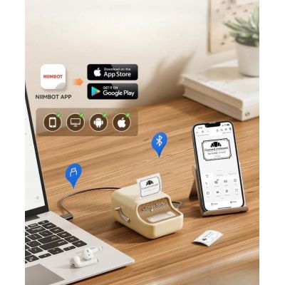 5. NIIMBOT B21 Label Printer, White