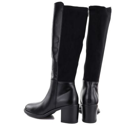 5. Women's high-heeled boots with stretch black Vinceza 58652