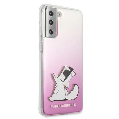 4. Karl Lagerfeld Choupette Fun Case for Samsung Galaxy S21+ - Pink