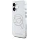 2. Karl Lagerfeld IML Rhinestones Karl Head Case for iPhone 16 Clear