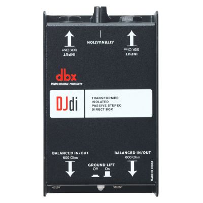 dbx DBXDJDI Direct Box Passive Direct Box Black
