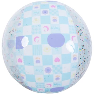 2. INFLATABLE BEACH BALL 50CM GLITTER BLUE 53197