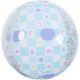 2. INFLATABLE BEACH BALL 50CM GLITTER BLUE 53197