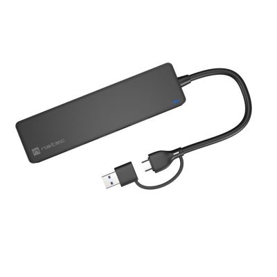 3. NATEC HUB USB-C 3.0 MAYFLY 4-PORTS + USB-A ADAPTER NHU-2023