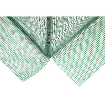 5. GREENHOUSE GARDEN TUNNEL TWO ENTRANCES FOR TOMATOES AND CUCUMBERS 200x100x180CM GREEN