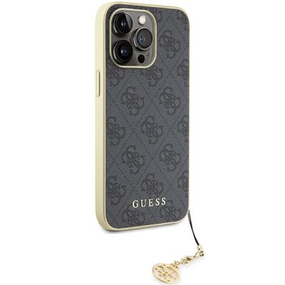 4. Guess 4G Charms Collection case for iPhone 15 Pro Max - gray
