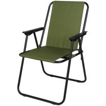 CAMPING CHAIR WITH ARMRESTS 52x44x75CM FOLDING GREEN