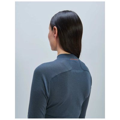 4. POC W's Layer Merino Mock Neck Jersey Gray