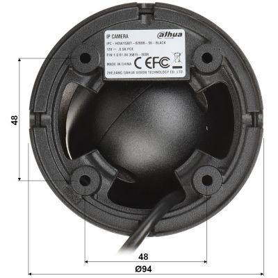 3. DAHUA IP Camera IPC-HDW1530T-0280B-S6-BLACK Black