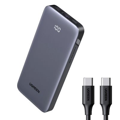 Ugreen Nexode Power Bank 10000mAh 30W USB-A 2xUSB-C - Gray